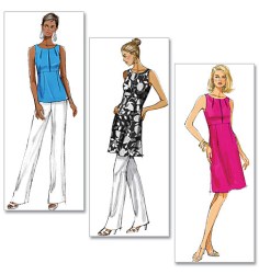 5450 BUTTERICK VERY EASY TOP, TUNIC, DRESS PATTERN LENGTHS PATTERN 14-20  UNCUT